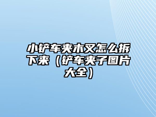 小鏟車夾木叉怎么拆下來（鏟車夾子圖片大全）