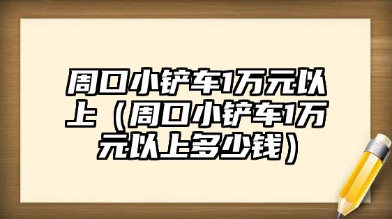 周口小鏟車1萬元以上（周口小鏟車1萬元以上多少錢）