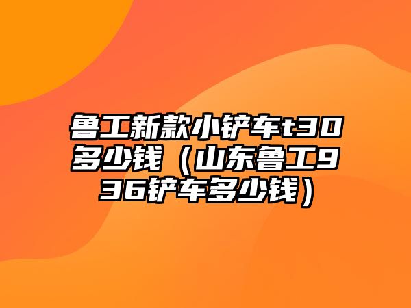 魯工新款小鏟車t30多少錢（山東魯工936鏟車多少錢）