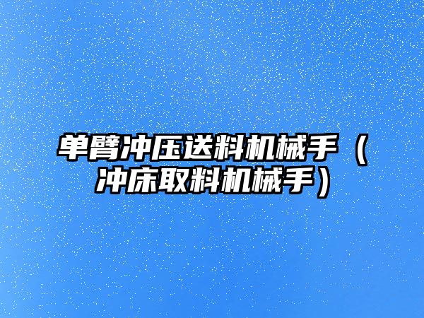 單臂沖壓送料機械手（沖床取料機械手）