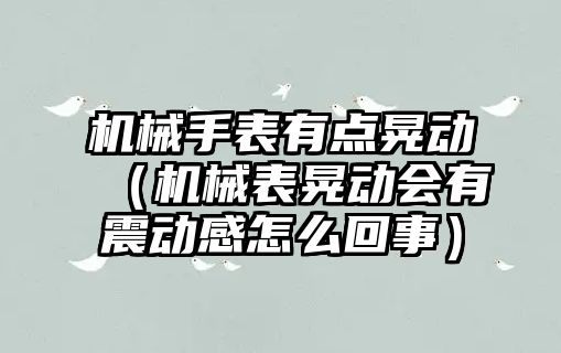 機械手表有點晃動（機械表晃動會有震動感怎么回事）