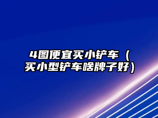 4圖便宜買小鏟車（買小型鏟車啥牌子好）