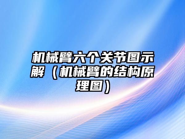 機械臂六個關節圖示解（機械臂的結構原理圖）