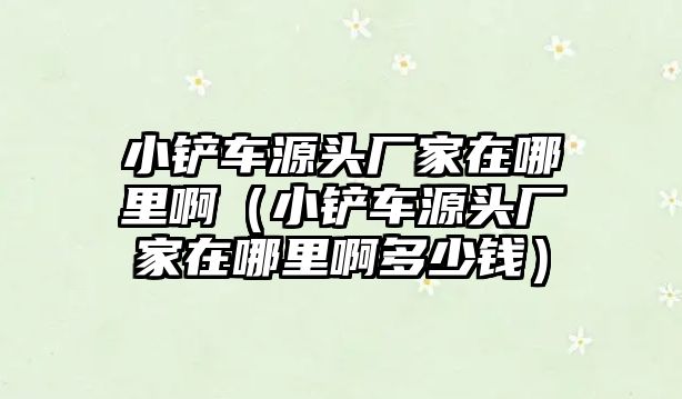 小鏟車源頭廠家在哪里?。ㄐ＄P車源頭廠家在哪里啊多少錢）