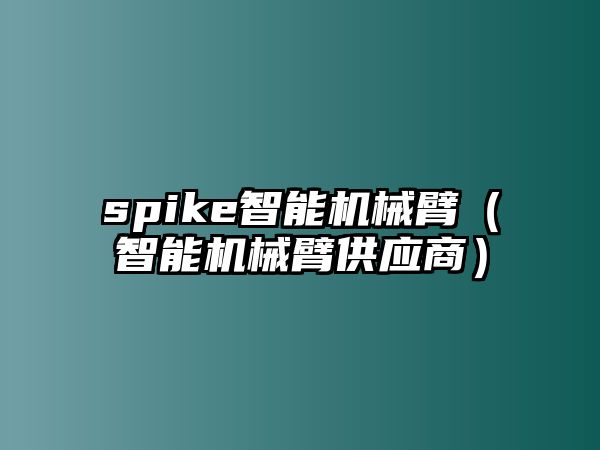 spike智能機械臂（智能機械臂供應商）