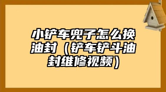 小鏟車兜子怎么換油封（鏟車鏟斗油封維修視頻）