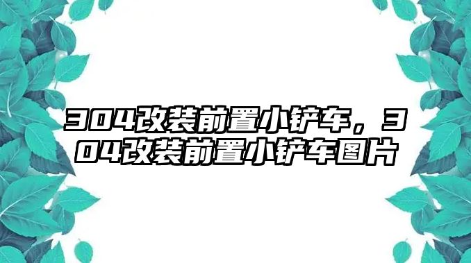 304改裝前置小鏟車，304改裝前置小鏟車圖片