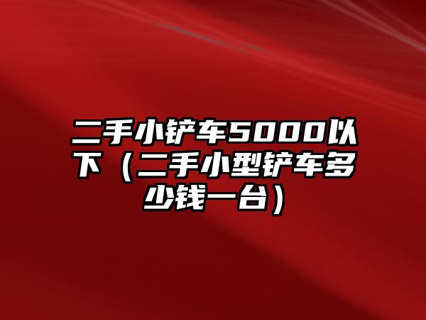 二手小鏟車5000以下（二手小型鏟車多少錢一臺）