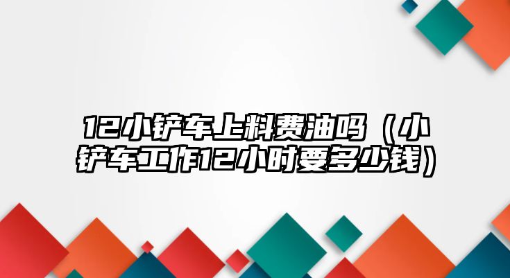 12小鏟車(chē)上料費(fèi)油嗎（小鏟車(chē)工作12小時(shí)要多少錢(qián)）