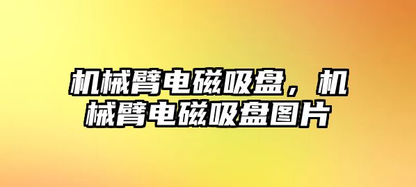 機械臂電磁吸盤，機械臂電磁吸盤圖片