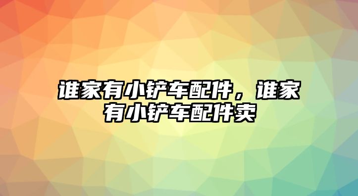 誰(shuí)家有小鏟車配件，誰(shuí)家有小鏟車配件賣