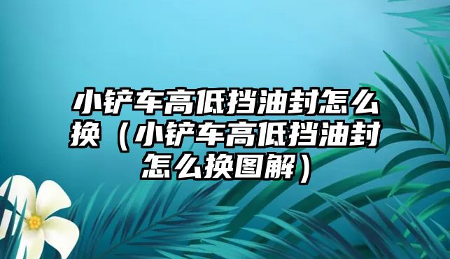 小鏟車高低擋油封怎么換（小鏟車高低擋油封怎么換圖解）