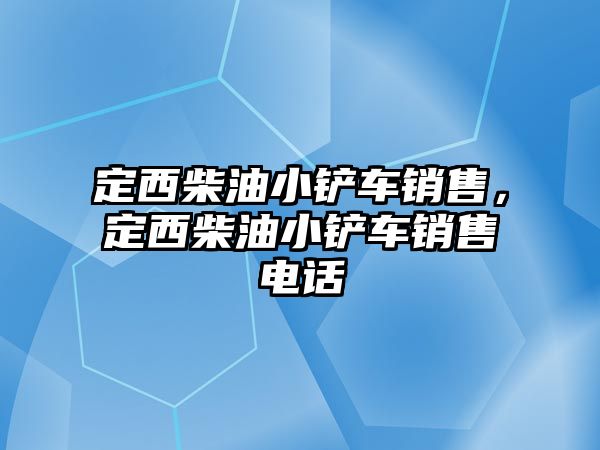 定西柴油小鏟車銷售，定西柴油小鏟車銷售電話