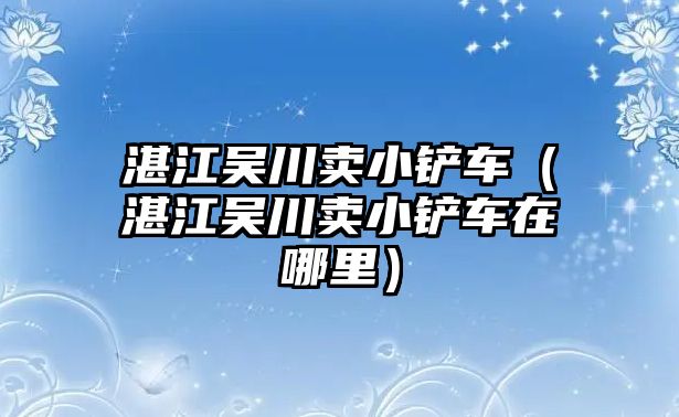 湛江吳川賣小鏟車（湛江吳川賣小鏟車在哪里）