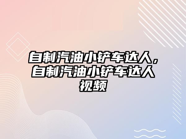 自制汽油小鏟車達人，自制汽油小鏟車達人視頻