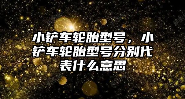 小鏟車輪胎型號，小鏟車輪胎型號分別代表什么意思