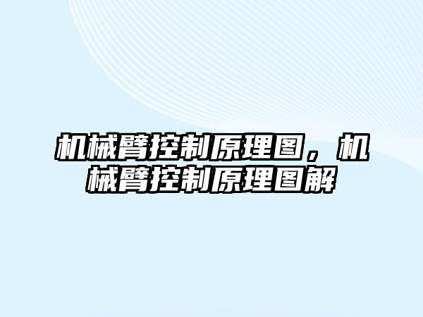 機械臂控制原理圖，機械臂控制原理圖解