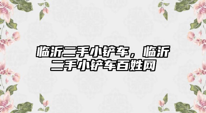 臨沂二手小鏟車，臨沂二手小鏟車百姓網