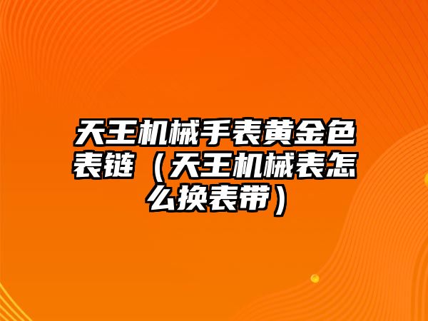 天王機(jī)械手表黃金色表鏈（天王機(jī)械表怎么換表帶）