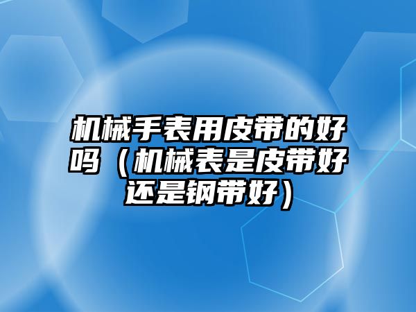 機械手表用皮帶的好嗎（機械表是皮帶好還是鋼帶好）