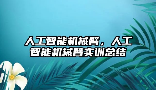 人工智能機械臂，人工智能機械臂實訓總結