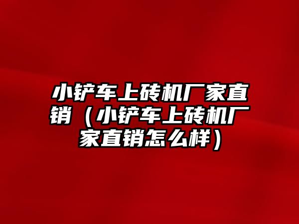 小鏟車上磚機廠家直銷（小鏟車上磚機廠家直銷怎么樣）