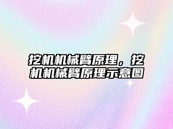 挖機機械臂原理，挖機機械臂原理示意圖