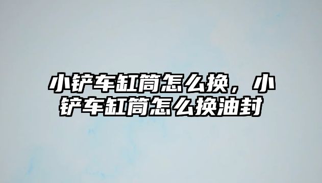 小鏟車缸筒怎么換，小鏟車缸筒怎么換油封