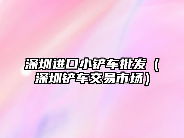 深圳進口小鏟車批發（深圳鏟車交易市場）