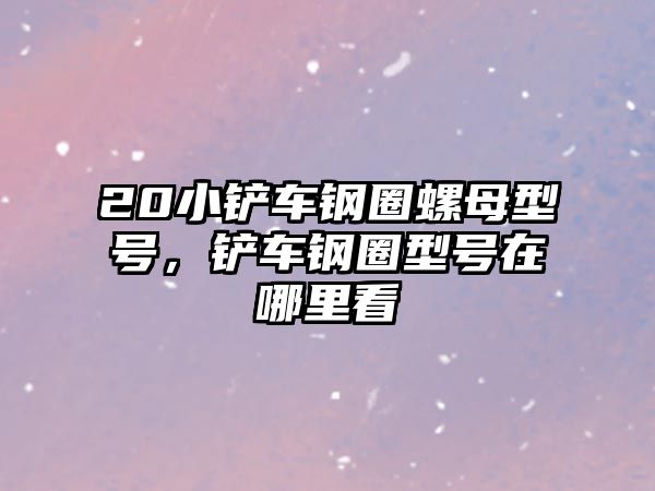 20小鏟車鋼圈螺母型號，鏟車鋼圈型號在哪里看