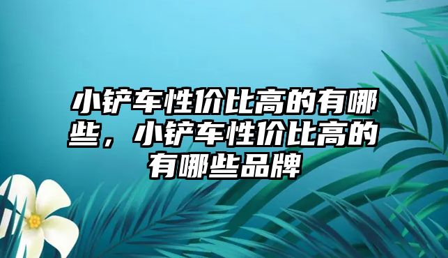 小鏟車性價比高的有哪些，小鏟車性價比高的有哪些品牌