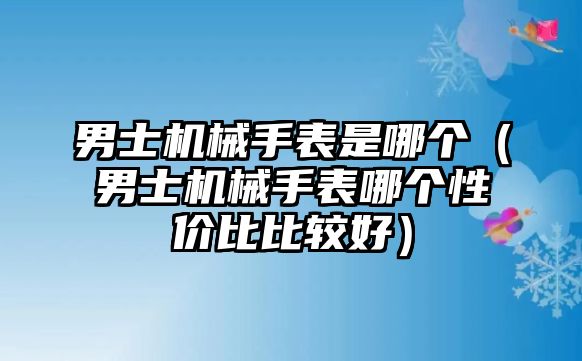 男士機械手表是哪個（男士機械手表哪個性價比比較好）