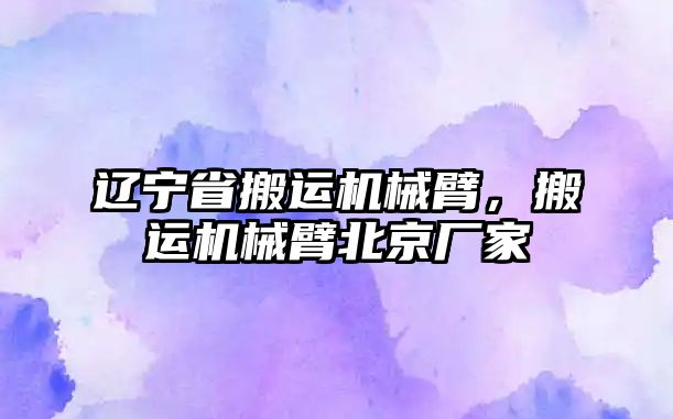 遼寧省搬運機械臂，搬運機械臂北京廠家