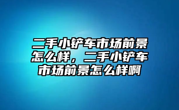 二手小鏟車市場前景怎么樣，二手小鏟車市場前景怎么樣啊