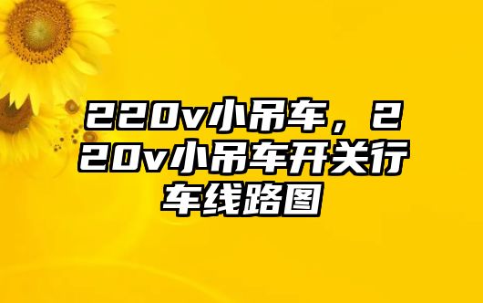 220v小吊車，220v小吊車開關行車線路圖