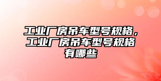 工業(yè)廠房吊車型號(hào)規(guī)格，工業(yè)廠房吊車型號(hào)規(guī)格有哪些