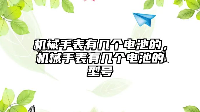 機械手表有幾個電池的，機械手表有幾個電池的型號