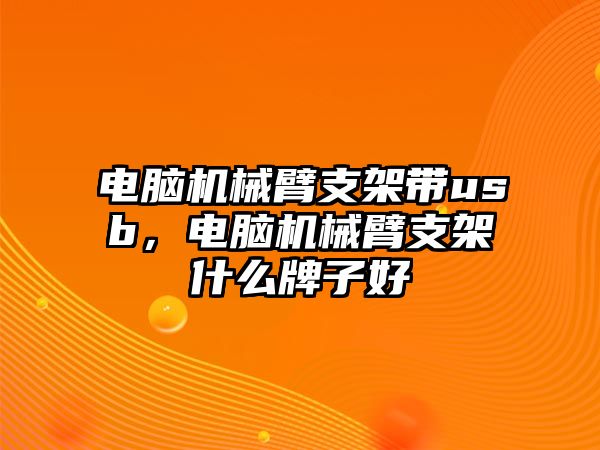 電腦機械臂支架帶usb，電腦機械臂支架什么牌子好