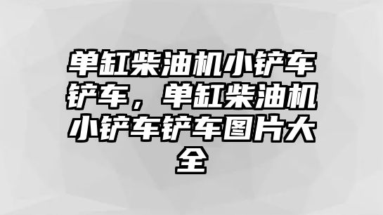 單缸柴油機小鏟車鏟車，單缸柴油機小鏟車鏟車圖片大全