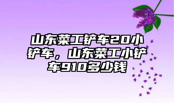 山東菜工鏟車20小鏟車，山東菜工小鏟車910多少錢