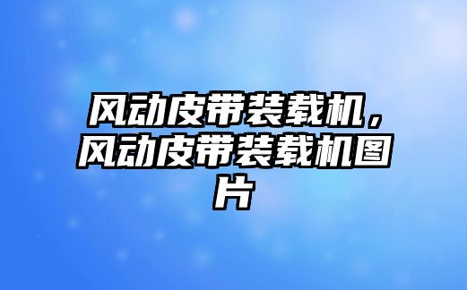 風動皮帶裝載機，風動皮帶裝載機圖片