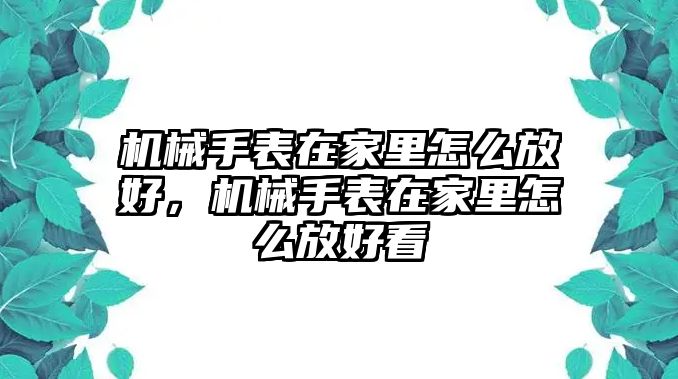 機械手表在家里怎么放好，機械手表在家里怎么放好看